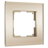 Рамка из стекла на 1 пост Werkel Senso шампань soft-touch W0013111