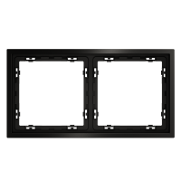 Рамка металлическая на 2 поста Voltum S70 METAL антрацит Soft touch (VLSM120212)
