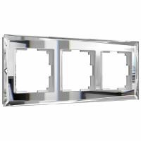 Рамка из стекла на 3 поста Diamant зеркальный Werkel Diamant зеркальный W0031220