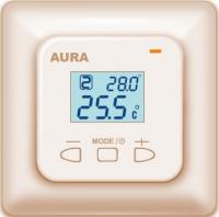 Терморегулятор AURA LTC 440 регулятор температуры для двух теплых полов электронный бежевый