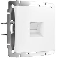 Розетка Ethernet RJ-45 белый матовый Werkel Встраиваемые механизмы белые матовые W1181061