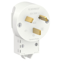 Вилка силовая Schneider Electric Blanca BLNSV003231 2Р+N, 32А, 250В, БЕЛЫЙ