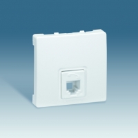 Розетка телефонная RJ11 4 контакта (стандартная) алюминий Simon 73 Loft 73480-63