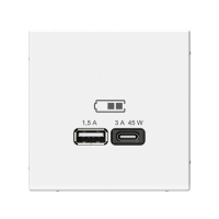 Высокоскоростная розетка USB А+С Systeme Electric ArtGallery лотос GAL001329