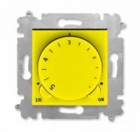 Механизм терморегулятора механического ABB Levit жёлтый - дымчатый чёрный 2CHH920003A6064