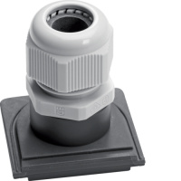 Ввод кабеля для труб М20х1,5 с накидной гайкой Berker W.1 серый