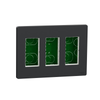 Блок скрытой установки 3х2 Unica Systeme+ Schneider Electric NU173454 антрацит
