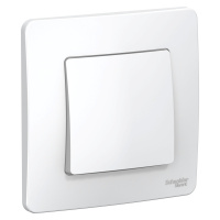 Одноклавишный переключатель скрытой установки 10А 250В Systeme Electric Blanca BLNVS010601, БЕЛЫЙ
