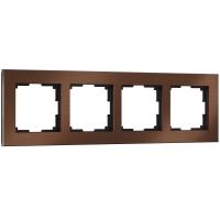 Рамка из металла на 4 поста Аluminium коричневый алюминий Werkel Aluminium коричневый алюминий W0041714