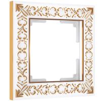 Рамка из металла на 1 пост Аntik белое золото Werkel Antik белое золото W0011523
