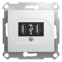 Розетка USB цв. перламутр Schneider Electric Glossa GSL000632
