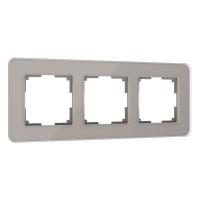 Рамка из стекла на 3 поста Elite дымчатый Werkel Elite дымчатый W0032417