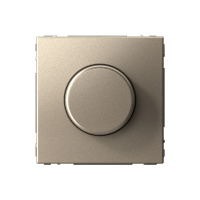 Светорегулятор (диммер) поворотно-нажимной Systeme Electric ArtGallery, LED, RC, 400Вт, шампань  GAL000523