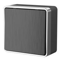 Выключатель одноклавишный Gallant графит рифленый Werkel Накладные механизмы Gallant графит рифленый W5010004