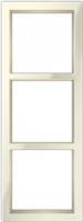 Трехпостовая рамка (3 поста) вертикальная CGSS цв. бежевый PL-VP103-BGG