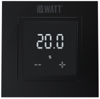 Электронный термостат IQ Watt THERMOSTAT D черный матовый 00417