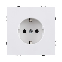 Розетка штепсельная SCHUKO 16A/250 В, белый матовый Kollinger Eclipse EC-014WH