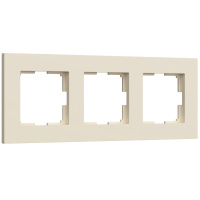 Рамка из пластика на 3 поста Werkel Slab айвори матовый W0032962