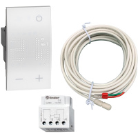 Комплект для управления теплым полом Living Now, сенсорный, датчик температуры пола (внешний), белый KW4441NE