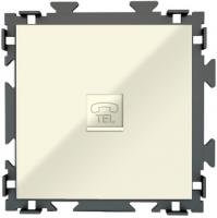 Розетка телефон CGSS цв. бежевый PL-W201T-BGG