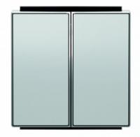 Выключатель 2-клав. алюминий ABB Sky Niessen 2CLA811100A1001|2CLA851100A1301