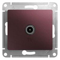 Розетка TV проходная 4DB Systeme Electric (Schneider Electric) Glossa, баклажановый GSL001192