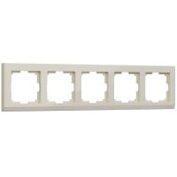 Рамка из пластика на 5 постов Stark слоновая кость Werkel Stark слоновая кость W0051803