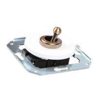 Тумблерный 2-х позиционный выключатель для внутреннего монтажа проходной Salvador белый CL41WT
