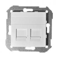 телефонная Розетка 2-ая RJ-11/12 AMP Simon 82 75528-39х2 | 82005-30