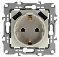 Розетка 220 с usb 2 порта тип А 3000 mA шампань ЭРА Элеганс 14-4109-04