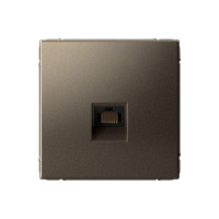 Розетка компьютерная RJ45, кат. 5е Systeme Electric ArtGallery мокко GAL000683
