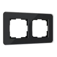 Рамка из стекла на 2 поста Elite черный Werkel Elite черный W0022448