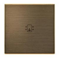 Карточный выключатель + подс. античная латунь ABB Sky Niessen 2CLA811400A1001|2CLA851400A1201