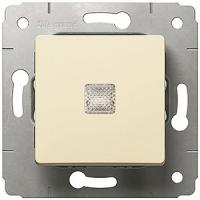 Выключатель одноклавишный с индикацией ( не подсветка ) 773710 Legrand Cariva цвет бежевый