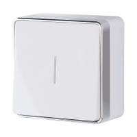 Выключатель одноклавишный с подсветкой Gallant белый Werkel Накладные механизмы Gallant белые W5010101