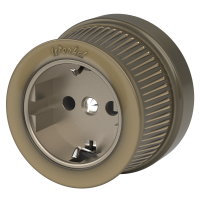 Розетка с заземлением бронзовый ретро Werkel Накладные ретро механизмы Ретро бронзовые W5771012