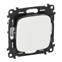 Выключатель 1 клавишный 10АХ 250В безвинтовые зажимы Legrand Valena Allure 752001+755005