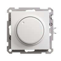 Светорегулятор (диммер) поворотно-нажимной Systeme Electric W59, LED, RC, 400Вт, механизм, БЕЛЫЙ SR-5S3-1-86