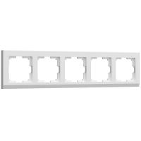Рамка из пластика на 5 постов Stark белый Werkel Stark белый W0051801