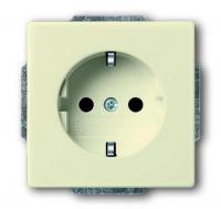Розетка 220v с/з бежевая ABB Dynasty 2CKA002011A6214