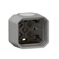 Коробка для накладного монтажа Legrand Plexo 1 пост (серая) 069651L
