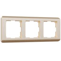 Рамка из пластика на 3 поста Stream шампань Werkel Stream шампань W0032111