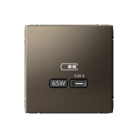 Высокоскоростная розетка USB тип-С Systeme Electric ArtGallery мокко GAL000627