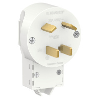 Вилка силовая Systeme Electric Blanca 3К+З, 32 А, 440 В, БЕЛЫЙ, BLNSV003241