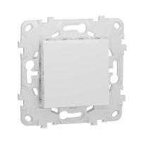 Выключатель 1-клавишный кнопочный схема 1 10 A Unica NEW Schneider Electric белый NU520618