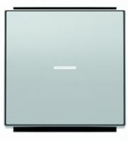 Выключатель 1-клав. + подс. алюминий ABB Sky Niessen 2CLA810100A1001|2CLA850130A1301|2CLA819202A1001