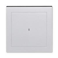 Накладка карточный выключатель ABB Levit серебро - дымчатый чёрный 2CHH590700A4070