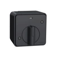 Выключатель с таймером (реле времени) для открытой установки IP55 Mureva Styl Schneider Electric антрацит MUR35067