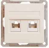 Розетка телефонная 2хRJ11 Schneider Wessen 59 RSI-251TT-2-86