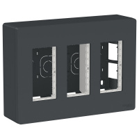 Блок открытой установки 3х2 Unica Systeme+ Schneider Electric NU123454 антрацит